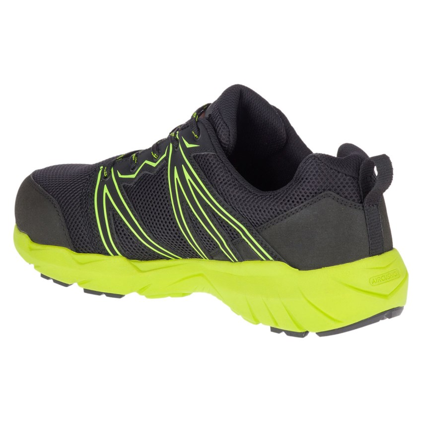 Chaussure de Securite Merrell Fullbench Superlite Alloy Toe Noir/Vert Homme | G.C.SWDD